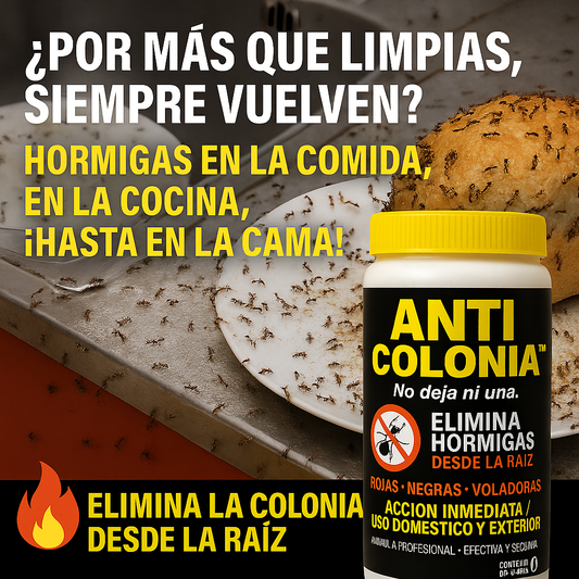 Anti colonia ¡Elimina las hormigas desde la raiz!  HOY 50% DE DESCUENTO