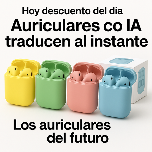 Auriculares con IA traducen al instante PROMO DEL DIA