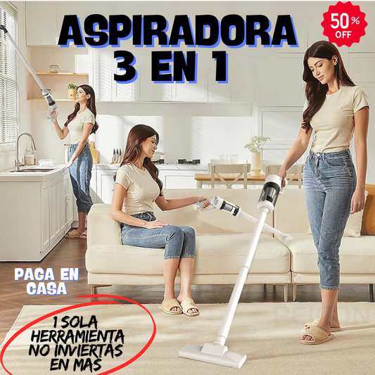 ASPIRADORA 3 EN 1 PRO ULTIMA GENERACIÓN DESCUENTO DEL DIA