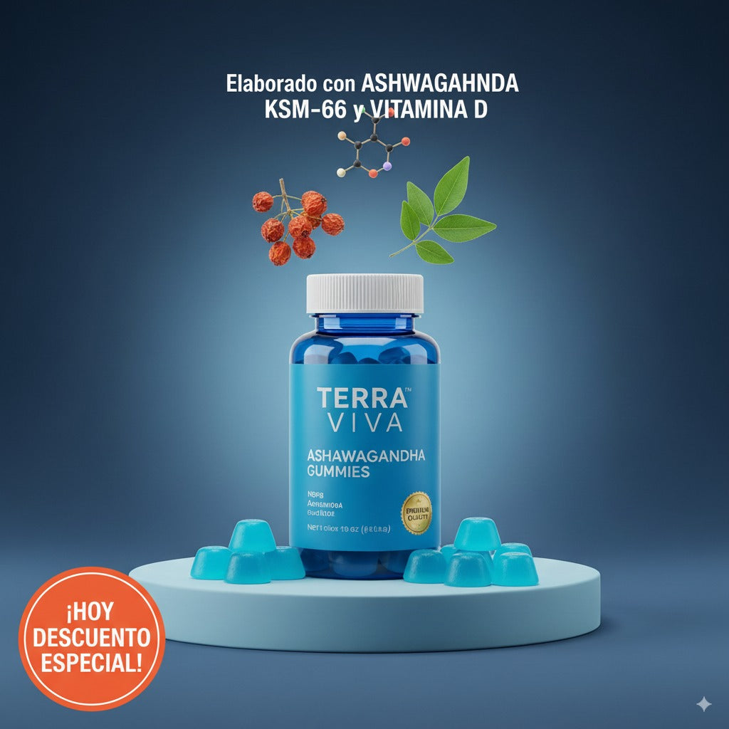 ASHAWAGANDHA EN GOMITAS hoy 50% de DESCUENTO!!