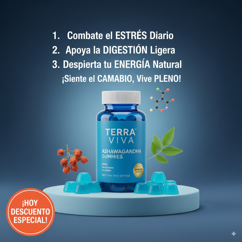 ASHAWAGANDHA EN GOMITAS hoy 50% de DESCUENTO!!