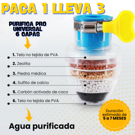PURIFICA PRO UNIVERSAL ¡PAGUE 1 LLEVE 3!