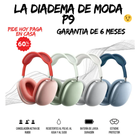 DIADEMA DE MODA P9 HOY CON 60% DE DESCUENTO