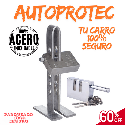 AutoProtec 100% acero y seguro ¡hoy 60% de descuento!